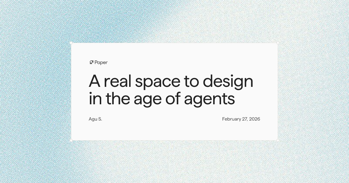 AI 代理時代下的真實設計空間