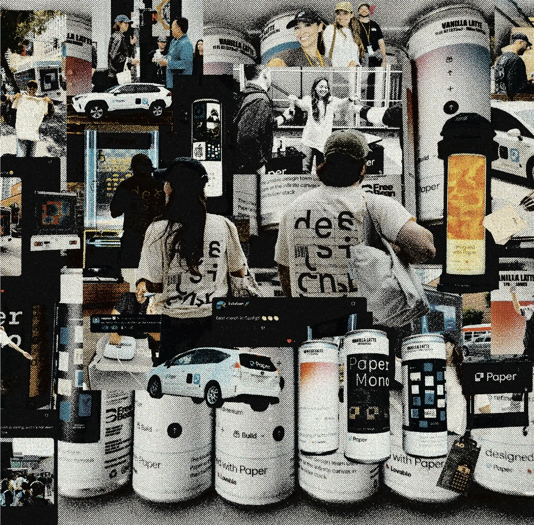 Paper at Config — coffee cans, taxis, newsstands, and the team across SF
