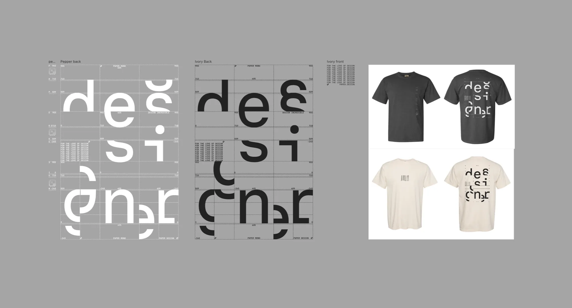 Paper shirt design layout