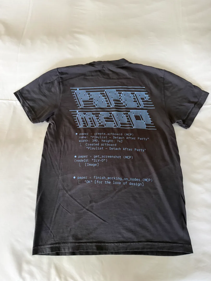A black Paper t-shirt